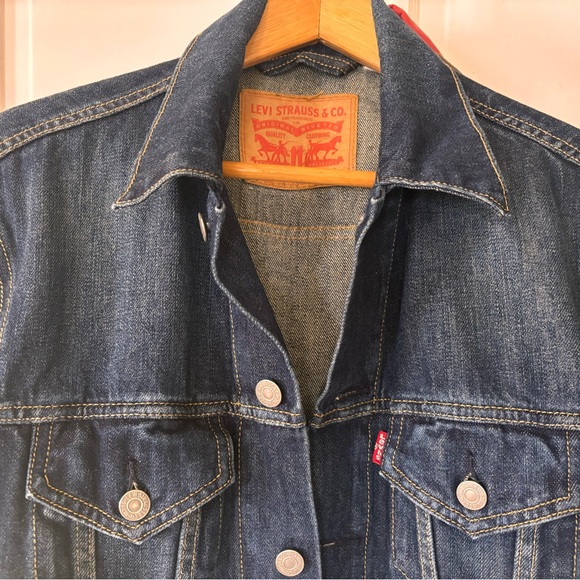 Levi's Dark Blue Denim Jacket - Picture 2 of 6